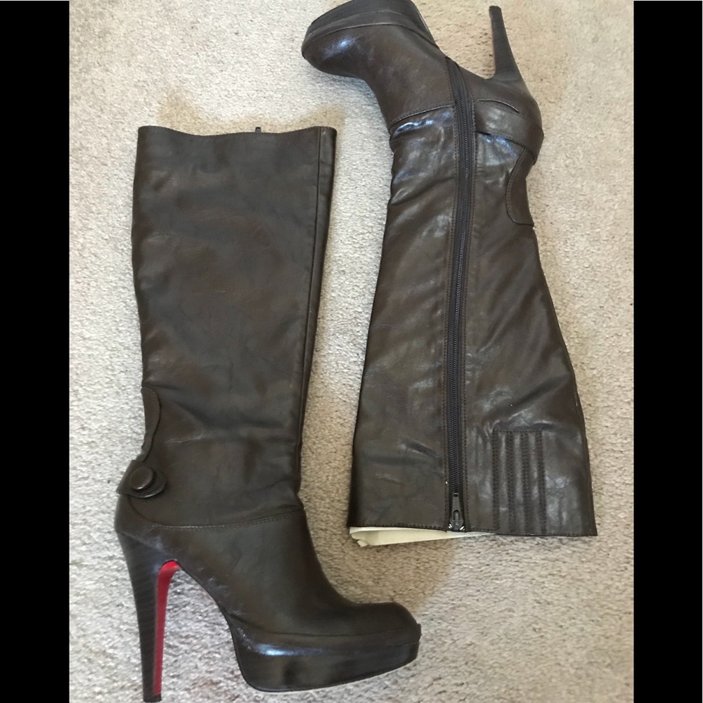 Brown Knee Boots